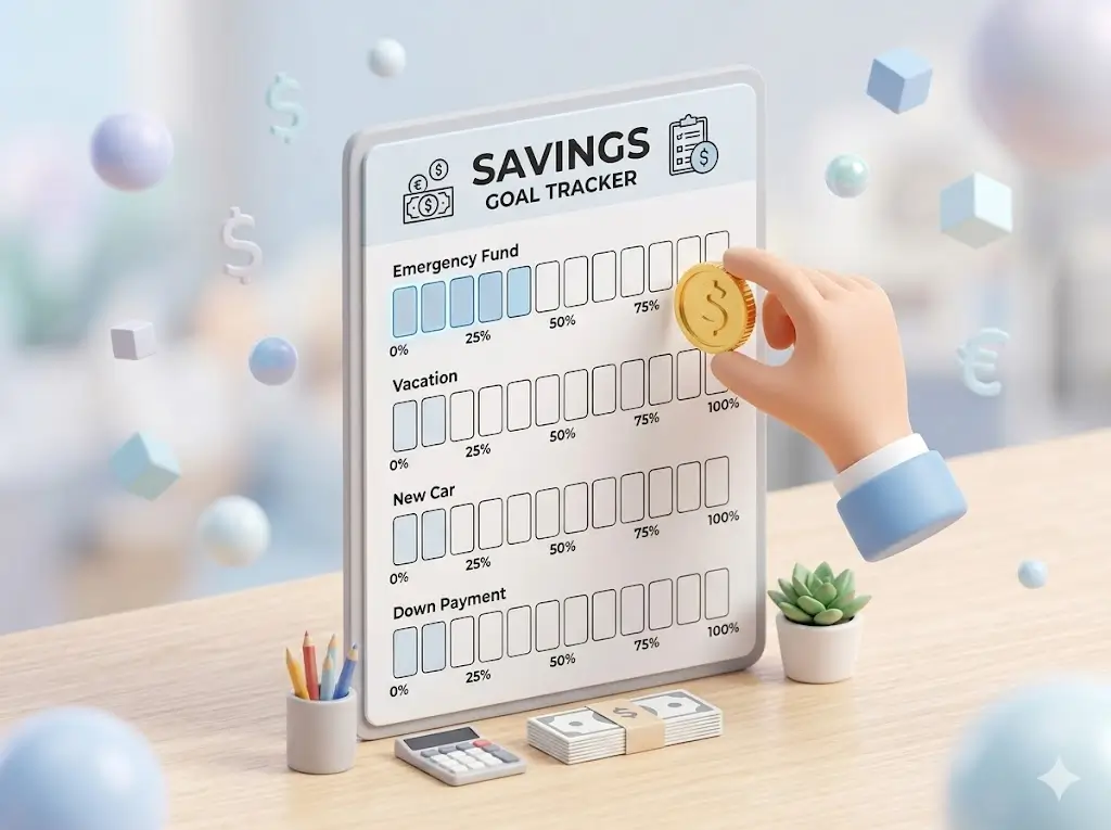 Printable Saving Money Chart to Track Your Progress