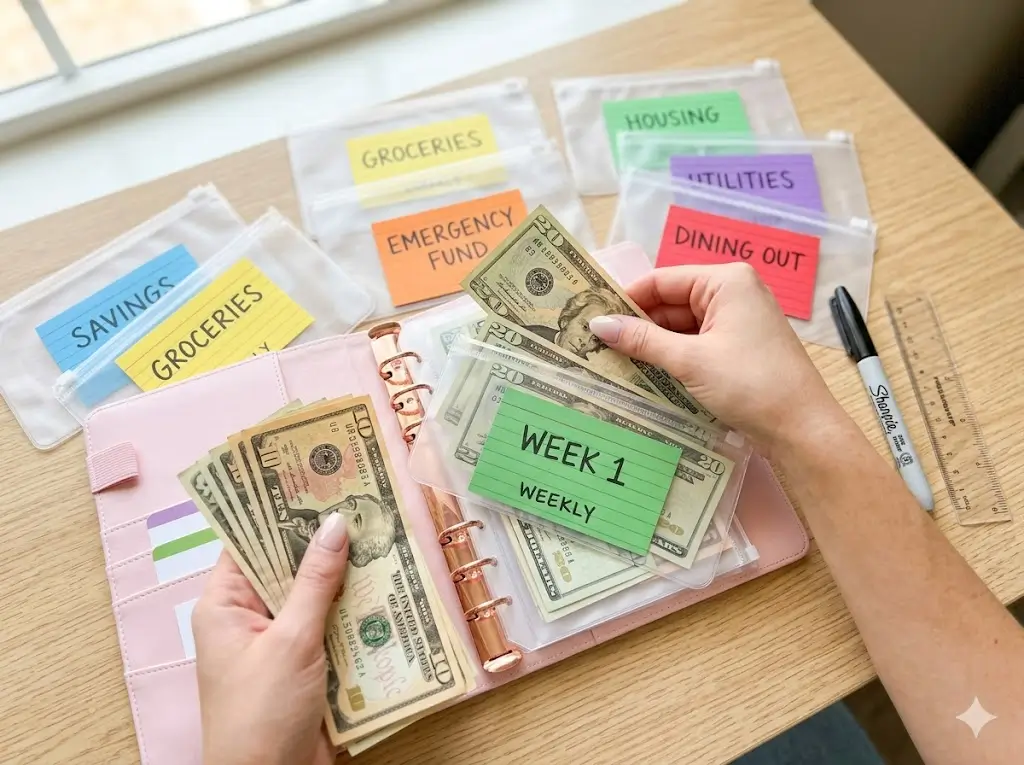 7 Cash Stuffing Tips to Organize Your Monthly Budget and Fund Your Side Hustle